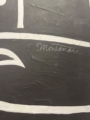 Michael Montanaro Painted Skateboard Deck 'Jungle Surf'